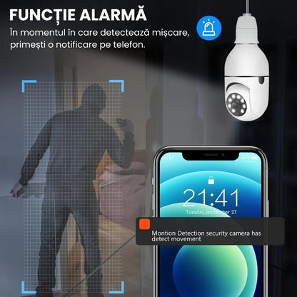 Camere Full HD Tip Bec, Cu Wi-Fi, Senzor De Mișcare Și Aplicație Pentru Telefon