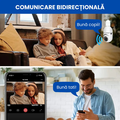 Camere Full HD Tip Bec, Cu Wi-Fi, Senzor De Mișcare Și Aplicație Pentru Telefon