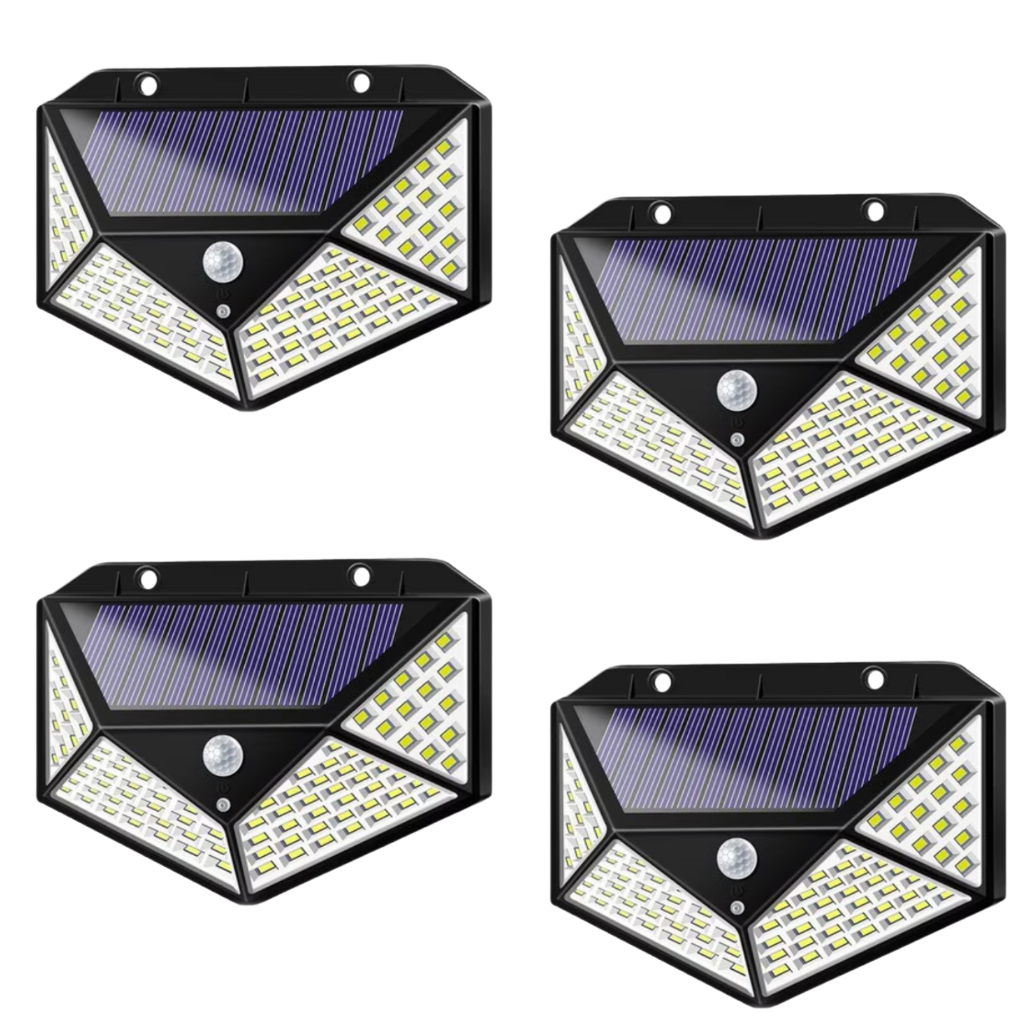 SET 4 LAMPI CU ÎNCĂRCARE SOLARĂ ȘI SENZOR DE MIȘCARE