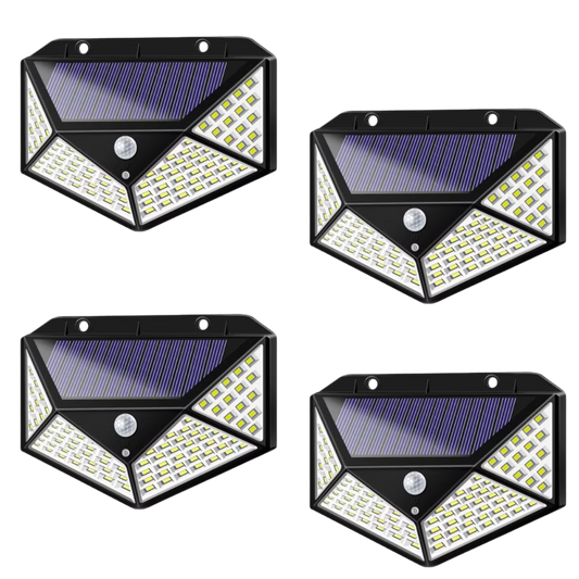 SET 4 LAMPI CU ÎNCĂRCARE SOLARĂ ȘI SENZOR DE MIȘCARE