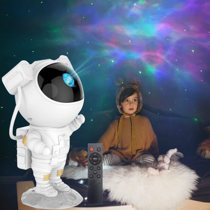 Proiector LED Astronaut – Spectacol de Stele și Galaxii în Propria Ta Cameră